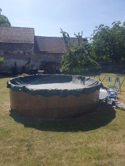 Bazén Azuro Vario V3,dřevo 4,6x120 s příslušenstvím - 2