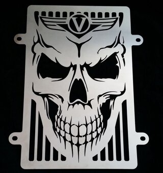 Kryt chladiče na chopper Honda,Yamaha,Suzuki,Kawasaki. - 2