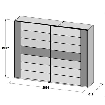 na prodej šatní skříň BELLEVUE - 2