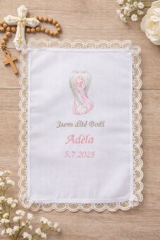 Křestní  rouška na přání - 2