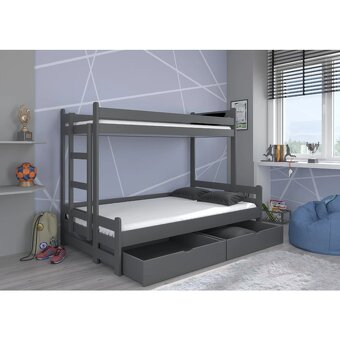 Patrová postel 90/140x200 cm + rošty - 2