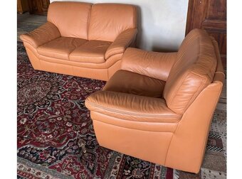 Kožená sedací souprava 2+1, 3202 - 2