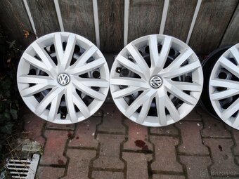 Originál Plechové disky+Poklice 16 ET46 5X112 - 2