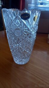 Skleněná váza - křišťálové sklo Bohemia Crystal - 2