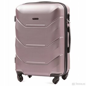 Cestovní kufry WINGS17,sada 4kusů S,M,L,XL,růžovo zlatá - 2