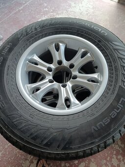 ALU kola 6x139,7 16 s pneu 265/70r16 - 2