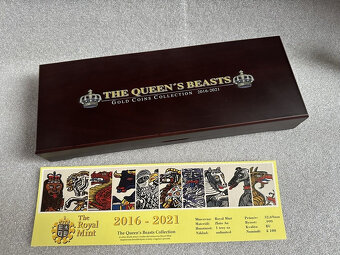 Luxusní etue pro zlaté mince QUEEN´S Beasts 10x1oz s kartou - 2