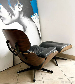 Křeslo a taburet Vitra - Santos Rosewood - Eames - 2