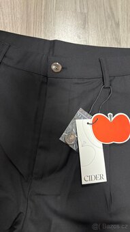 Černé společenské široké kalhoty XL - 2