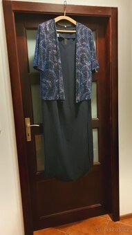 Modré šaty vel. 50 - 2