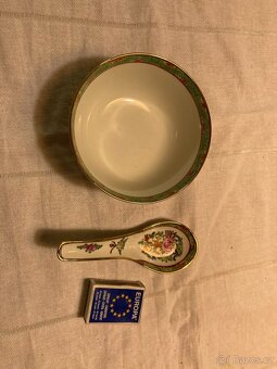 miska s lžící z čínského porcelánu - 2