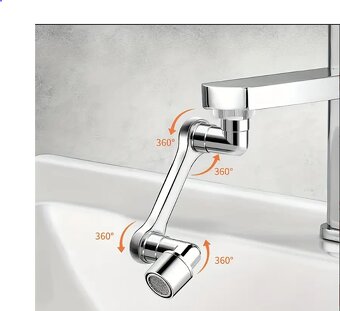Vodovodní baterie- otočný kovový prodlužovací kohoutek - 2