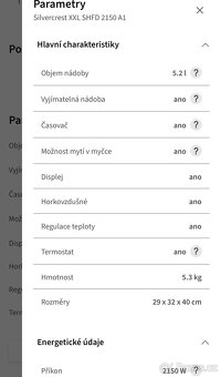 Horkovzdušná friteza - 2