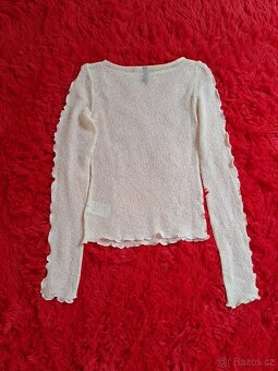 Dámské síťované tričko H&M vel. XS - 2