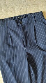 Modré kalhoty s proužkem Cropp, vel. S - 2