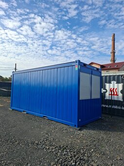 obytný kontejner 6m-modrý - 2