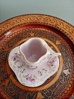 Hrníček růžový porcelán - 2