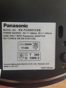 Bezdrátový telefon Panasonic KX-TCD951CXB - 2