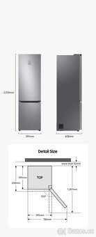 Samsung RB38C676CS9/EF – chytrá kombinovaná lednice s Wi-Fi - 2