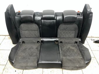 Sedačky černá kůže alcantara Škoda Superb 3 Sportline kombi - 2