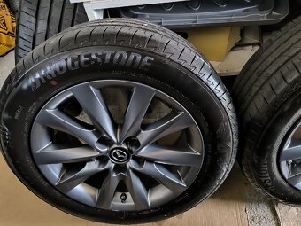 ALU kola Mazda 6 5x114,3 R17 Originál, pneu letní 6mm+TPMS - 2