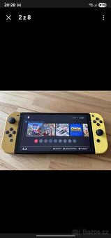 Nintendo OLED switch Platoon edice a pikachu dokovací stanic - 2