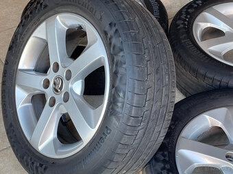 Alu kola 5x112 original Škoda Octavia 205/55 R16 Continetal - 2