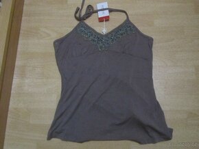 Hnědý top-tílko -nové vel.XL - 2