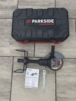 Aku úhlová bruska 230mm Parkside performance + 2 x 8ah - 2