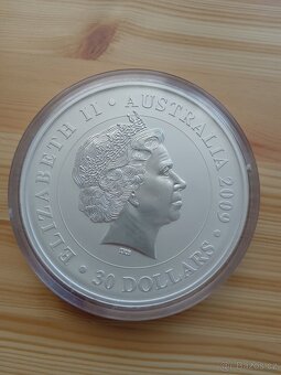 Stříbrná mince 1kg čistého stříbra Austrálie 30 Dollar 2009 - 2