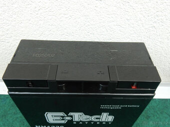 Baterie akumulátor do zahradního traktůrku E-tech 12V 20Ah - 2