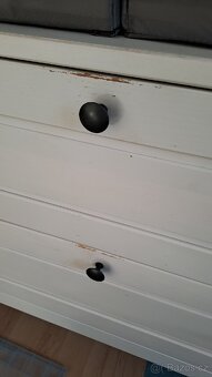 Komoda/přebalovací stůl IKEA SUNDVIK – masiv, bílá - 2