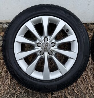 Alu kola Audi - 8Jx17H2 ET 39 + zimni pneu - 2