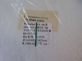 2 x prostěradlo bavlna-len - 2