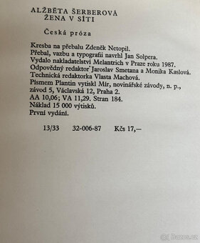 Žena v síti (Alžběta Šerberová) - 2