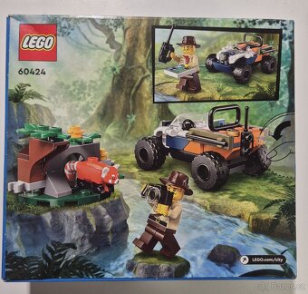 LEGO 60424 Čtyřkolka na průzkum džungle – mise panda červená - 2