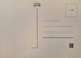 Pohlednice - malba milenci u slunce - 2