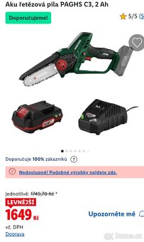 Řetězová pila parkside - 2