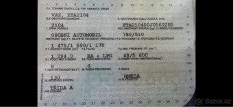 Vas 2104 - 1988 - mozne jiz jako veteran - 2
