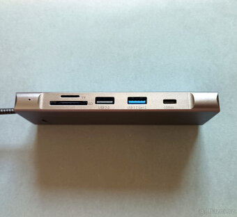 USB-C 100W PD M.2 NVMe dock SD/TF card reader USB 3.0 hub - 2