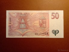 Bankovka 50 Kč 1997 - SÉRIE D/E - STAV aUNC-  - 2