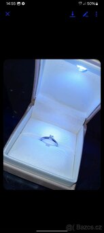 PRODÁM NOVÝ ZÁSNUBNÍ PRSTEN S PRAVÝM DIAMANTEM - 2