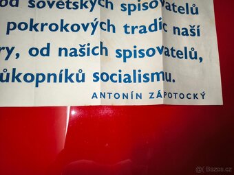 Propagandistický plakát - Antonín Zápotocký. - 2