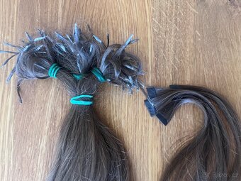 Vlasy na predlžovanie - keratin - 2