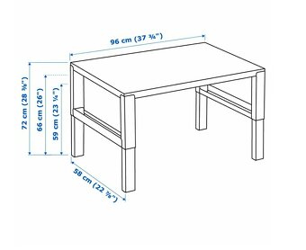 Rostoucí stůl PÄHL Ikea - 2