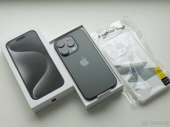 Apple iPhone 15 Pro 128GB Černý titan - ZÁRUKA - 100% BATER. - 2