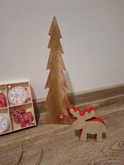 Vánoční ozdoby,  dekorace, stromeček,sob,svíčky, adventní - 2
