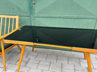 Retro konferenční stolek a křeslo - 2