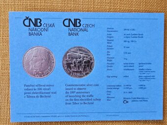 200 Kč 2003 100. výročí první eletrifikované trati -PROOF - 2