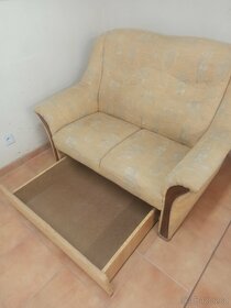 Rozkládací pohovka set včetně křesla - 2